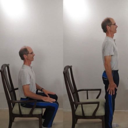 Sit to stand exercise